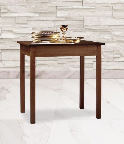 Picture of Small Communion Table - Walnut Stain