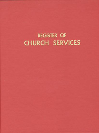 Picture of Register of Church Services #400