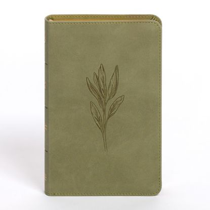 Picture of CSB Personal Size Bible, Sage Suedesoft Leathertouch