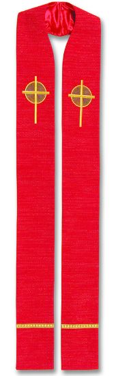 Picture of Rose Window Stole  RED