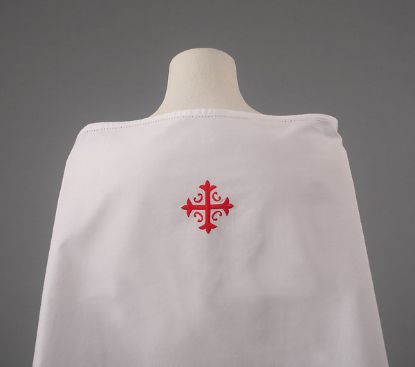 Picture of 100% Cotton Amice with Red Cross and Vine