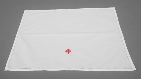 Picture of 100% Cotton Lavabo Towel with Red Cross and Vine - Pack of 3