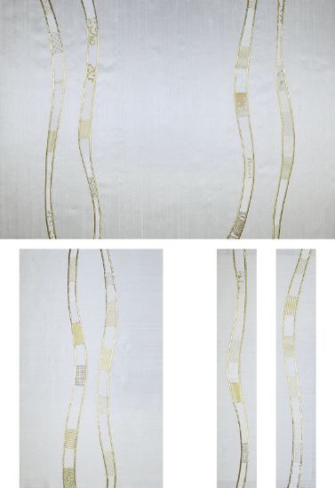 Picture of River of Life White Dupioni 3-Piece Parament Set