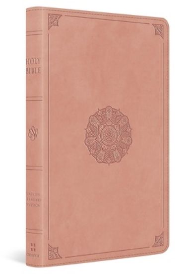 Picture of ESV Thinline Bible, Indexed (Trutone, Blush Rose, Emblem Design)