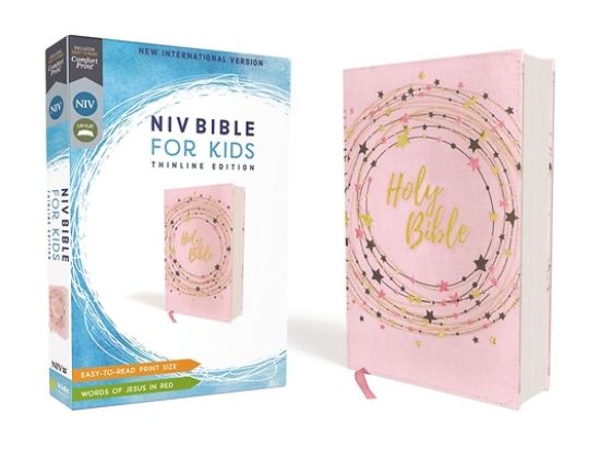 Picture of NIV Bible for Kids, Flexcover, Pink/Gold, Red Letter Edition, Comfort Print