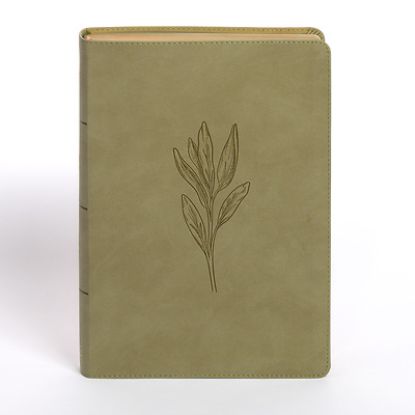 Picture of NASB Super Giant Print Reference Bible, Sage Suedesoft Leathertouch, Indexed