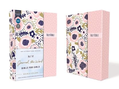 Picture of Niv, Journal the Word Bible for Girls, Double-Column, Hardcover, Pink, Magnetic Closure, Red Letter, Comfort Print
