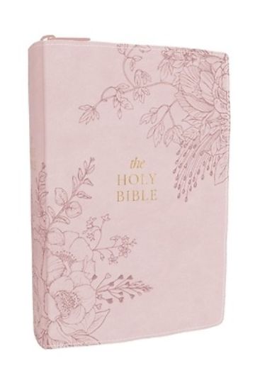 Picture of KJV Compact Large Print Bible, Pink Leathersoft Zipper Closure, Red Letter, Comfort Print