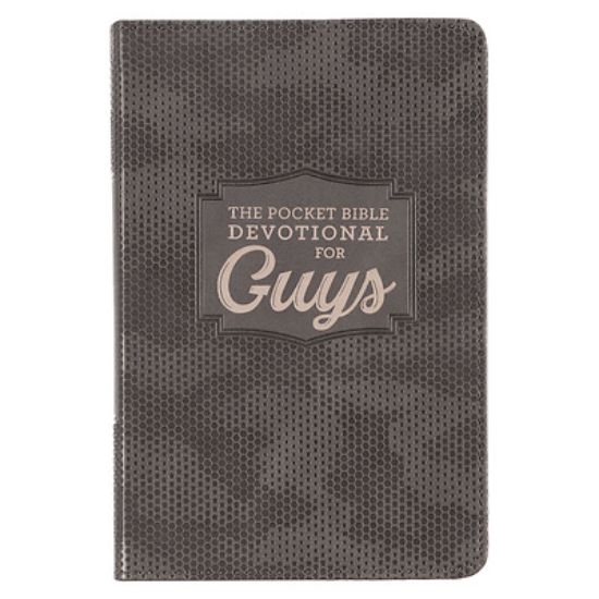 Picture of Pocket Bible Devotional for Guys Faux Leather
