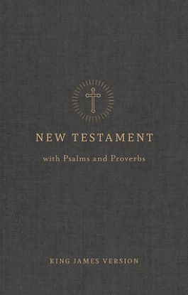 Picture of KJV Pocket New Testament with Psalms and Proverbs, Charcoal Trade Paper
