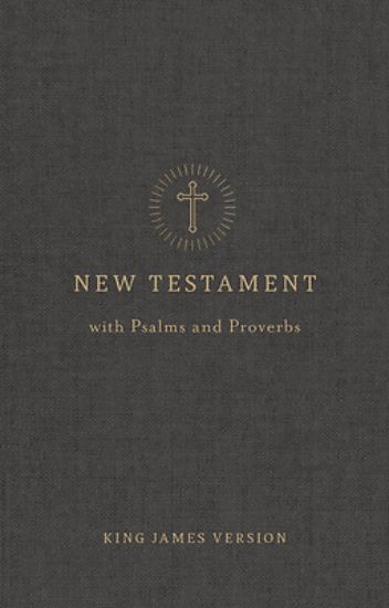 Picture of KJV Pocket New Testament with Psalms and Proverbs, Charcoal Trade Paper