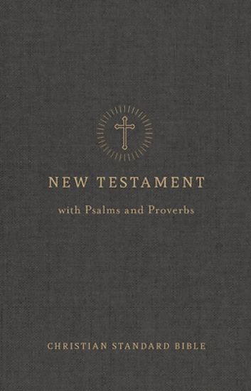 Picture of CSB Pocket New Testament with Psalms and Proverbs, Easy-To-Read Optimal Type, Charcoal Trade Paper