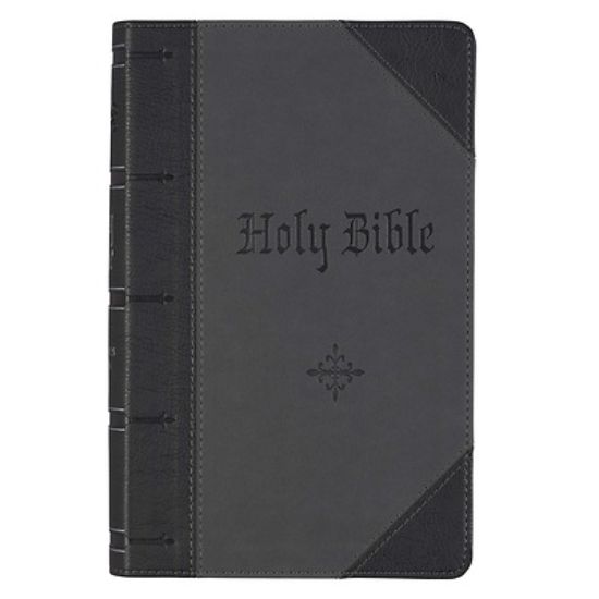 Picture of KJV Bible Giant Print 2-Tone Black/Dark Gray