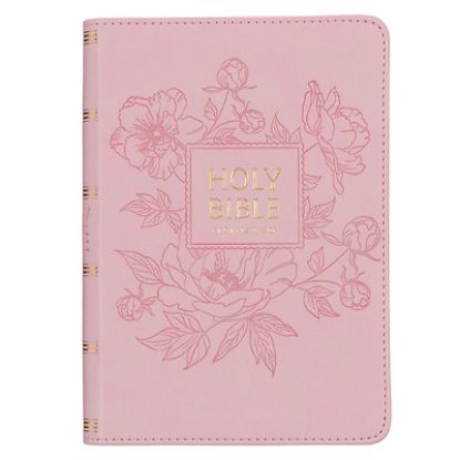 Picture of KJV Holy Bible, Compact Large Print Faux Leather Red Letter Edition - Ribbon Marker, King James Version, Pink