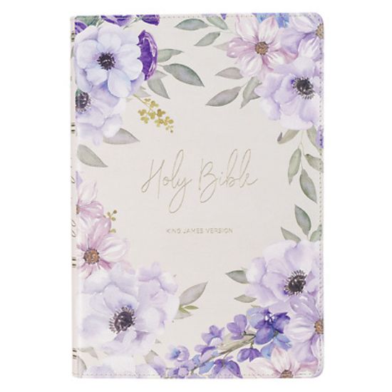 Picture of KJV Bible Giant Print Full-Size Faux Leather Floral