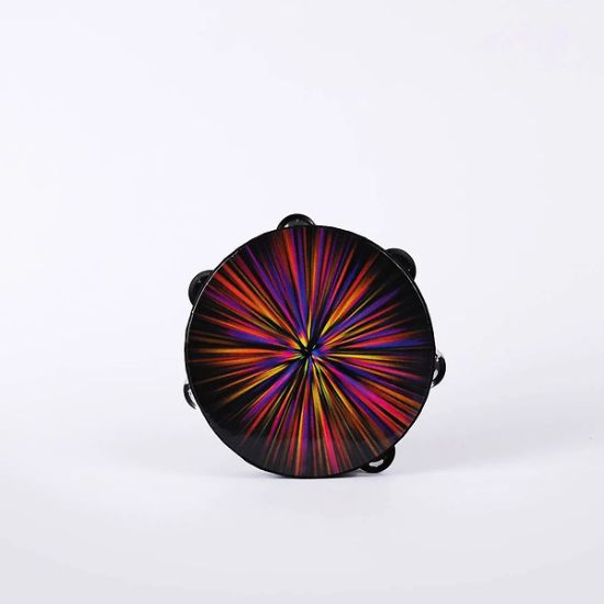 Picture of Red Starburst Single Row Tambourine - 8"
