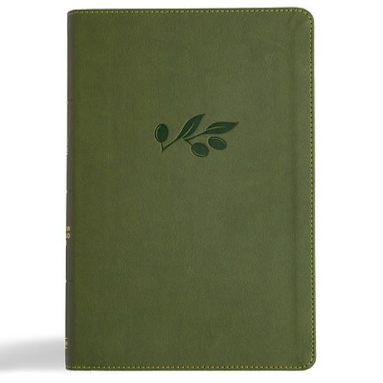 Picture of CSB Giant Print Reference Bible, Digital Study Edition, Olive Leathertouch