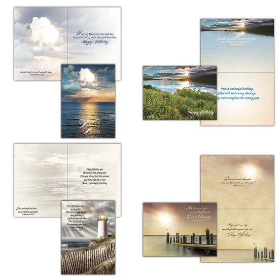 Picture of Tranquil Waters Birthday Boxed Cards - Box of 12