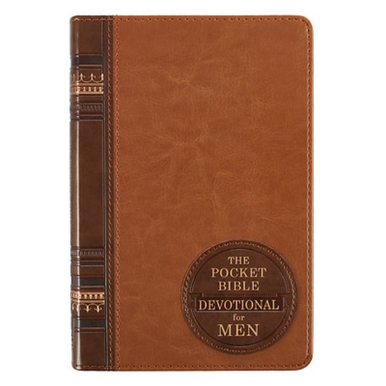 Picture of Pocket Bible Devotional Faux Leather Men