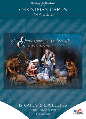 Picture of Gift from Above Christmas Solid Box Card