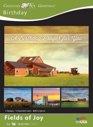Picture of Fields of Joy Birthday Boxed Cards (Box of 12)