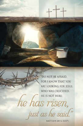Picture of He Has Risen Easter Bulletin (Package of 100)