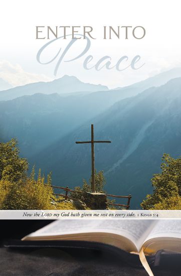 Picture of Enter Into Peace Funeral Bulletin (Package of 100)