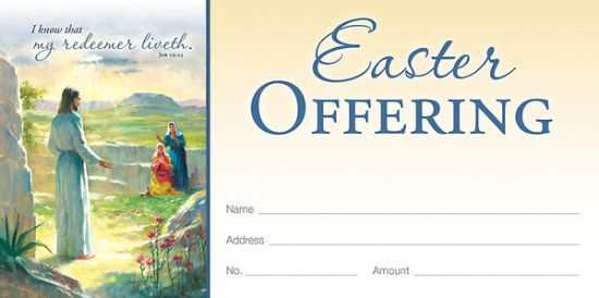 Picture of I Know That My Redeemer Liveth Easter Offering Envelope