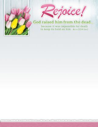 Picture of Rejoice Easter Letterhead