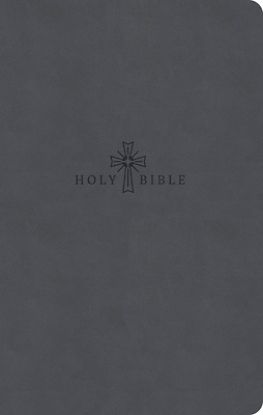 Picture of CSB Premium Gift Bible, Easy-To-Read Optimal Type, Charcoal Leathertouch