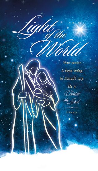 Picture of Light of the World Christmas Banner 3 x 5 Vinyl