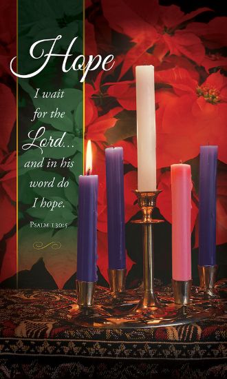 Picture of Hope I Wait for Lord Advent Banner 3x5 Vinyl