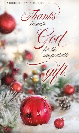 Picture of Banner Thanks Be Unto God Gift Christmas 3 x 5 Vinyl