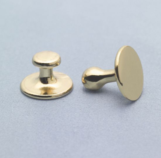 Picture of R. J. Toomey Collar Buttons #1 - Short Shank (Package of 12)