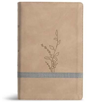 Picture of KJV Large Print Personal Size Reference Bible, Earthen Suedesoft Leathertouch