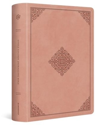 Picture of ESV Single Column Journaling Bible, Large Print (Trutone, Blush Rose, Ornament Design)