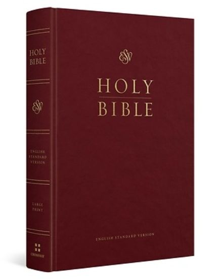 Picture of ESV Pew and Worship Bible, Large Print (Hardcover, Burgundy)