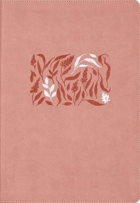 Picture of NIV Study Bible, Fully Revised Edition (Study Deeply. Believe Wholeheartedly.), Large Print, Leathersoft, Pink, Red Letter, Thumb Indexed, Comfort Pri