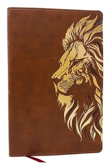 Picture of Nkjv, Personal Size Thinline Bible with Cross References, Brown Leathersoft, Comfort Print, Red Letter