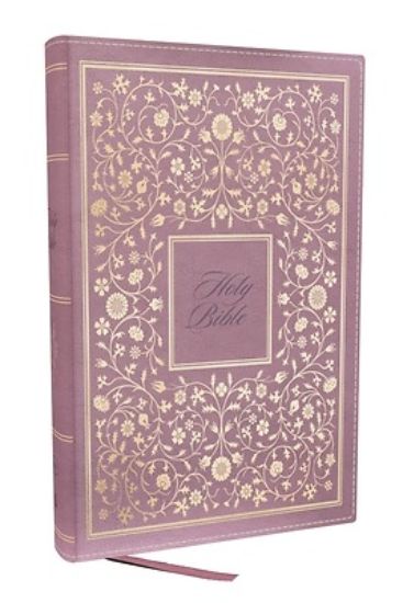 Picture of Nkjv, Personal Size Thinline Bible with Cross References, Pink Leathersoft, Comfort Print, Red Letter