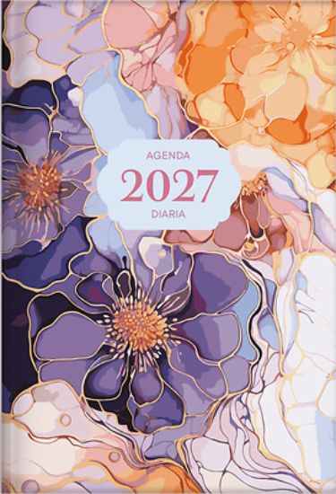 Picture of 2027 Agenda - Tesoros de Sabiduría - Flores de Mármol Y Oro