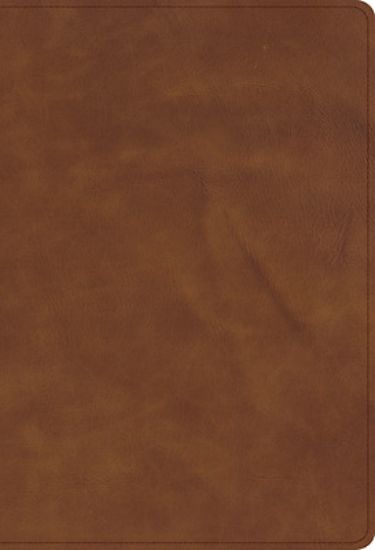 Picture of CSB Single-Column Compact Bible, Holman Handcrafted Collection, Zipper Closure, Marbled Tan Premium Calfskin