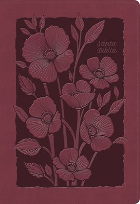 Picture of Rvr 1960 Biblia Para Regalos Y Premios, Rubí Floral, Símil Piel