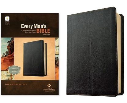 Picture of NLT Every Man's Bible, Filament Enabled (Leatherlike, Crossmark Black, Red Letter)
