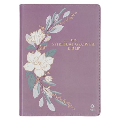Picture of Nlt, the Spiritual Growth Bible (Faux Leather, Purple)