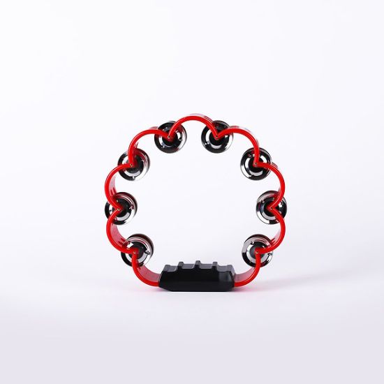 Picture of Scalloped Double Row Tambourine - 8", Red