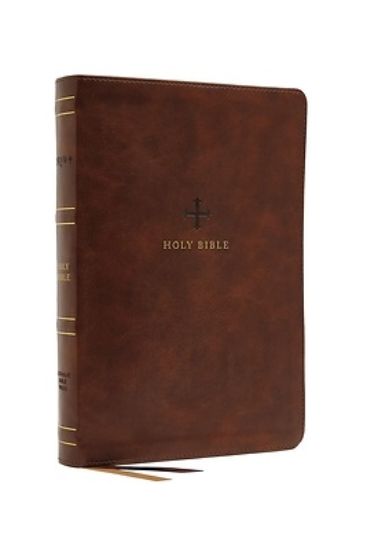 Picture of Nrsv, Catholic Bible, Standard Large Print, Leathersoft, Brown, Comfort Print