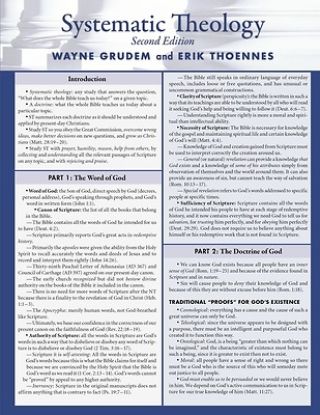 Picture of Systematic Theology Laminated Sheet