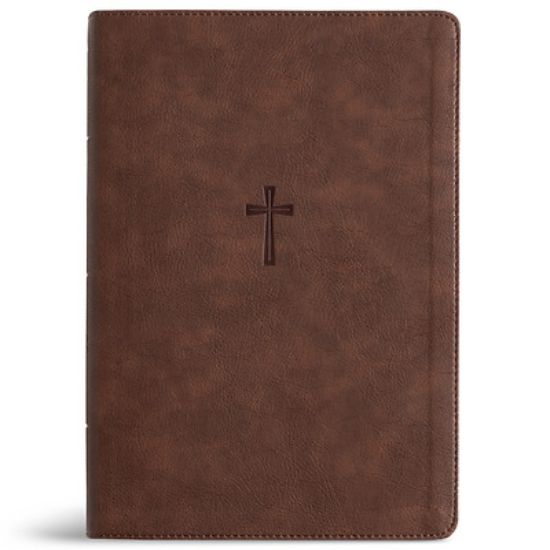 Picture of CSB Super Giant Print Reference Bible, Optimal Type, Digital Study Edition, Brown Leathertouch