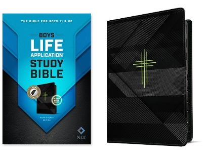 Picture of NLT Boys Life Application Study Bible, Tutone (Leatherlike, Neon/Black, Indexed)
